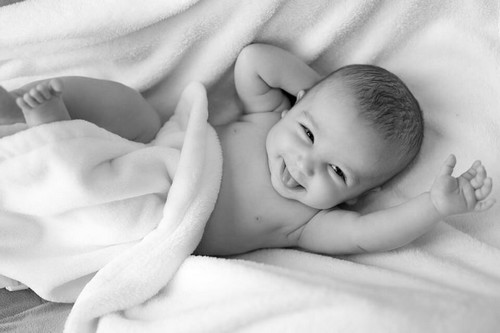 en glad baby