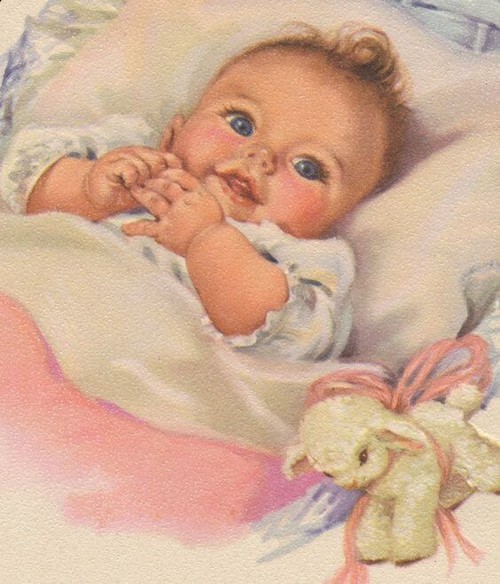 baby kigger på mor