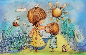 Glem ikke at lytte, kysse og være til stede med barnet