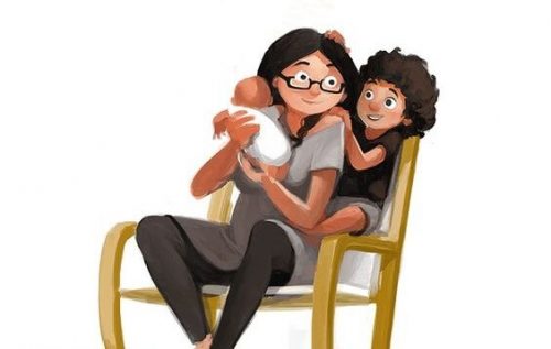 Glad familie