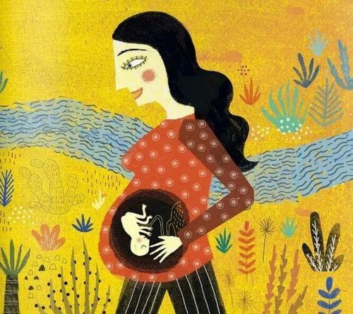 kvinde med baby i maven