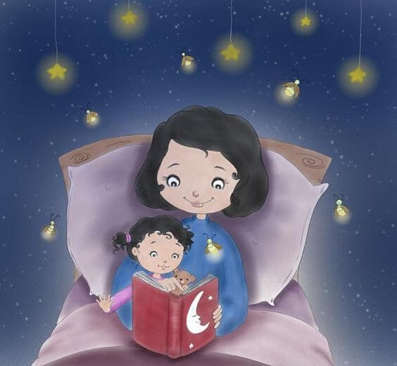 At læse godnathistorie