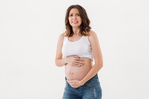 Gravid kvinde med smerter