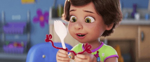 Bonnie og Forky fra Toy Story