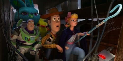 Buzz, Woody og Hyrdinden fra Disney-filmen