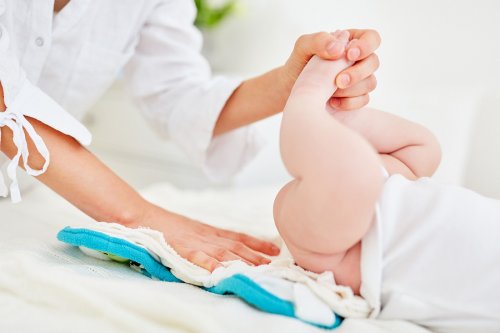 baby der får skiftet ble