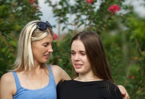 Mor og datter er glade