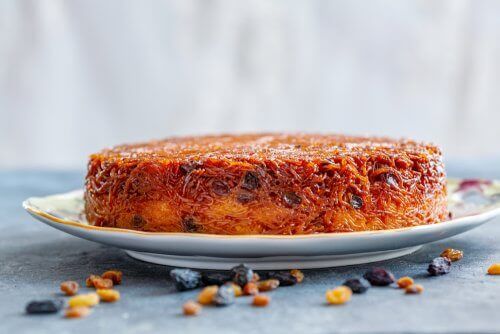 ret med pasta der har en kageform