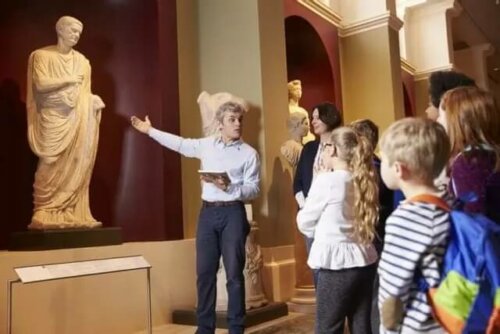 børn på museum