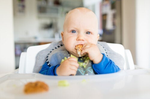 Hvordan begynder man at give en baby mad uden at mose maden?