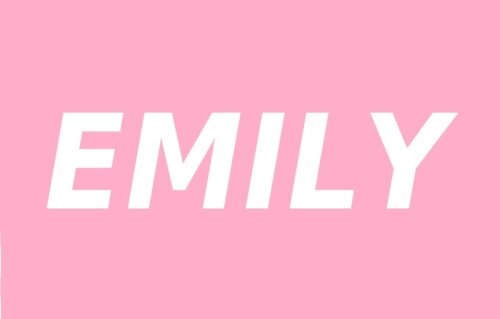 Oprindelsen og betydningen af navnet Emily