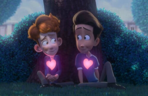 Scene fra In a Heartbeat: En kortfilm om seksuel mangfoldighed