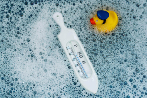 Temperatur måles i badevand